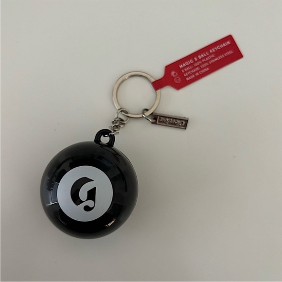 Glossier 8 ball keychain NWT - Picture 2 of 3